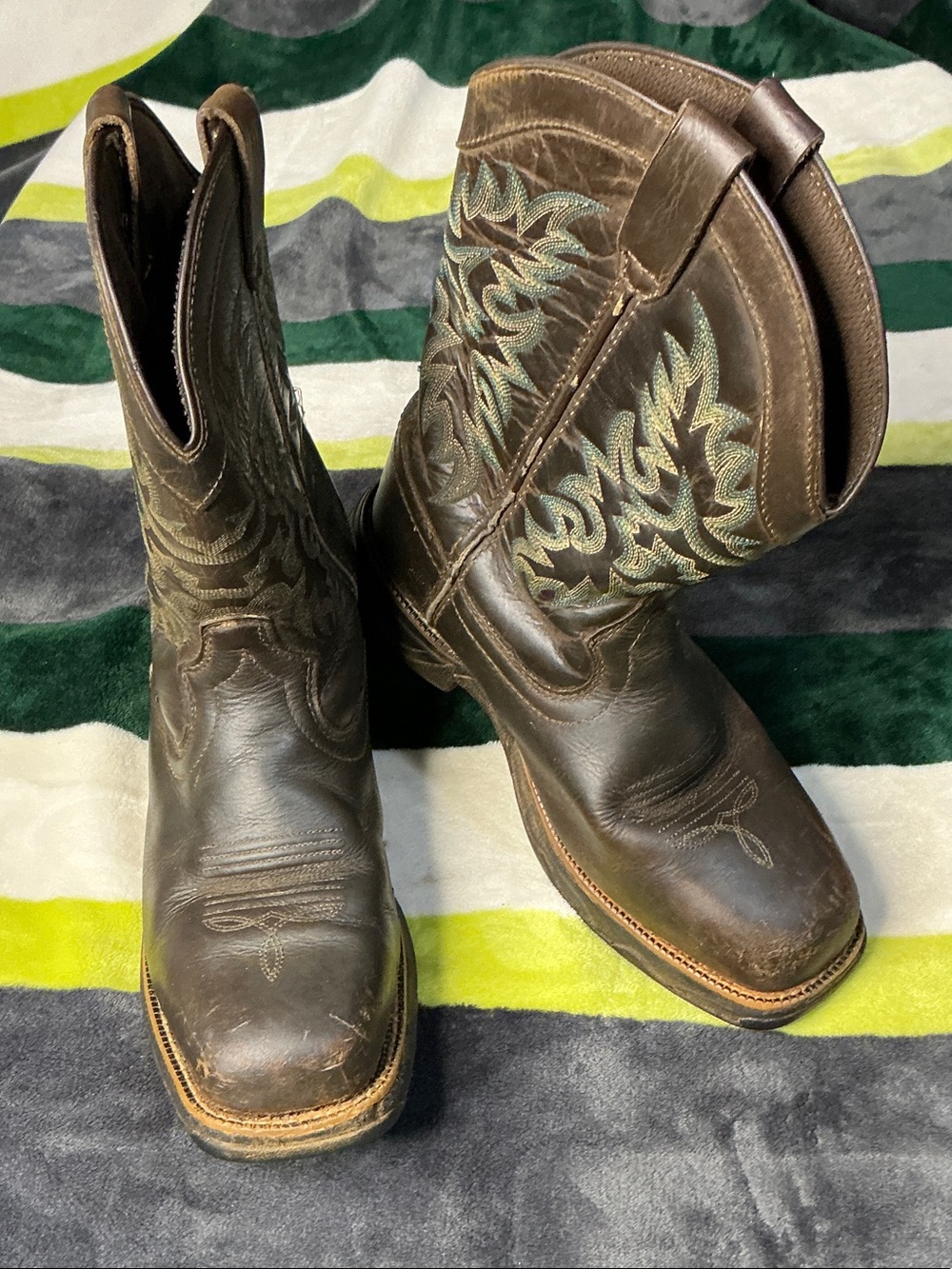 Women's Brazos Banbero Western Steel Toe Work Boots Size 8